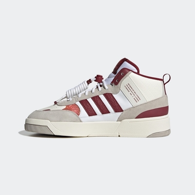 ADIDAS ORIGINALS POST UP 三葉草 男休閒鞋-白/酒紅-IF2564