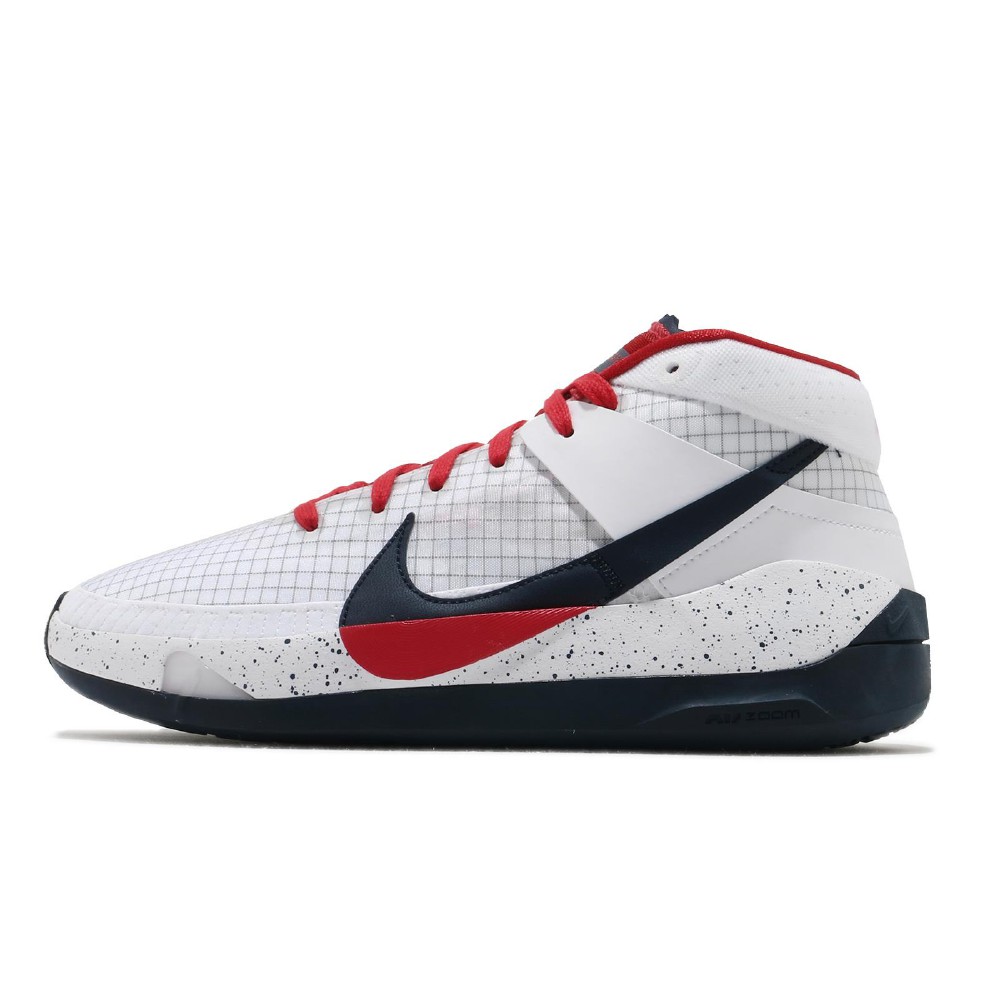 Nike 籃球鞋KD13 EP USA 男鞋高筒杜蘭特避震美國隊球鞋白藍CI9949101