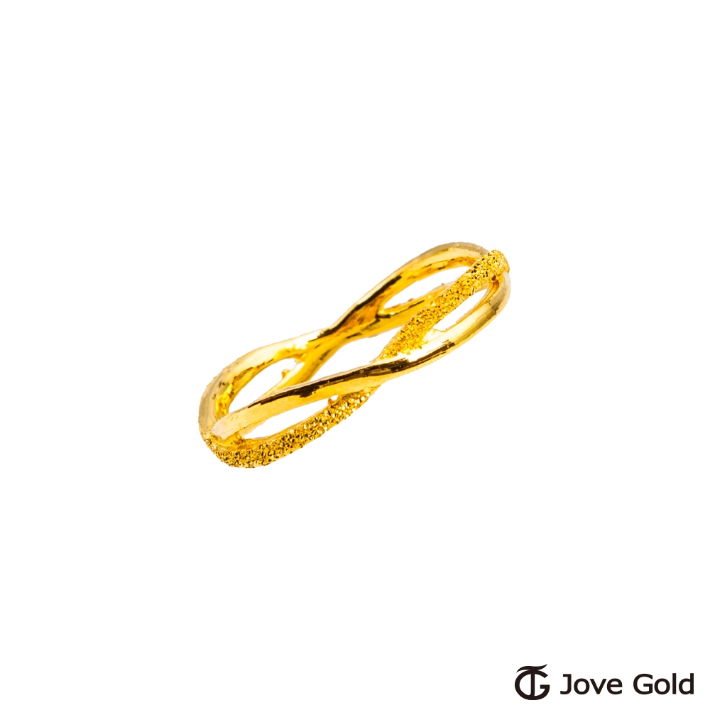 JoveGold漾金飾 幸福相守黃金戒指-固定圍