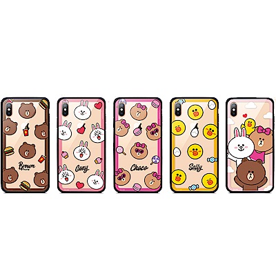 GARMMA LINE FRIENDS iPhone X/XS 鋼化玻璃殼