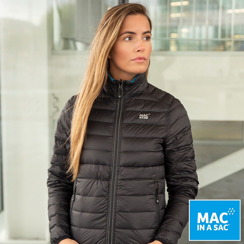 【MAC IN A SAC】女款輕暖袋著走雙面羽絨外套LDS207黑藍綠/輕量保暖/收納體積小