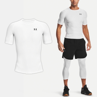 Under Armour 短袖 HG Iso-Chill Tee 男款 白 黑 吸汗 快乾 透氣 緊身衣 運動 UA 1365229100