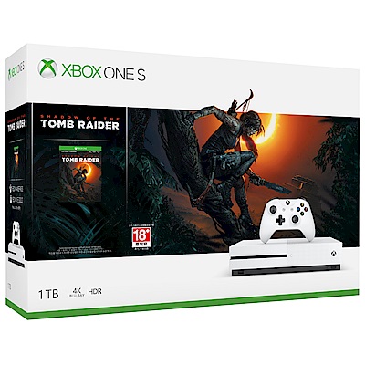 Xbox One S 1TB – 《古墓奇兵：暗影》同捆組