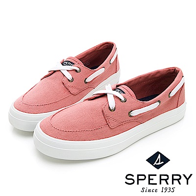 SPERRY CREST BOAT 輕量厚底帆船鞋(女)-紅色