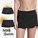 Nike 短裙 Element Swim Boardskirt 泳裙 女款 黑 全黑 Dri FIT 游泳 NESS9201-001 product thumbnail 1