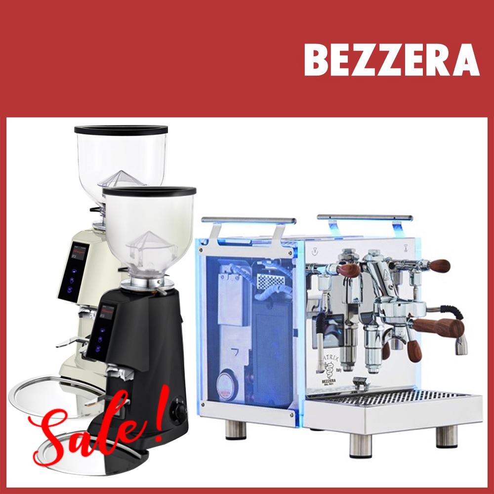 BEZZERA R Matrix MN雙鍋咖啡機-手控版110V(HG1065)+Fiorenzato F4E NANO 磨豆機 110V(HG0941)