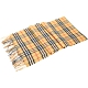 BURBERRY Vintage 100%喀什米爾 古典黃格紋羊絨披肩 圍巾(168x30CM) product thumbnail 1