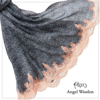 【ANGEL WOOLEN】絕色佳人印度手工蕾絲披肩(共四色)