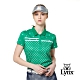 【Lynx Golf】女款吸濕排汗滿版星星印花織帶設計短袖POLO衫-綠色 product thumbnail 2