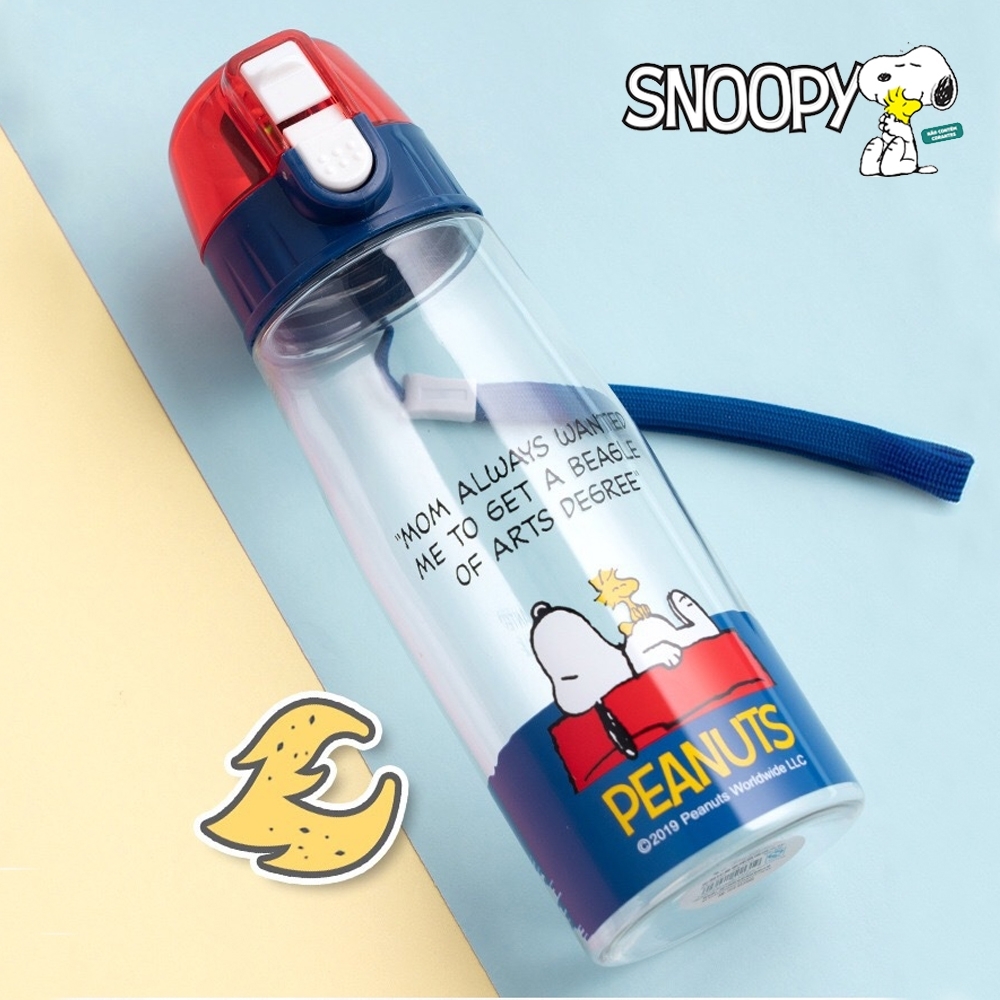 【優貝選】史努比 SNOOPY 便攜彈蓋式兒童水壺 550ML