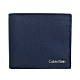 Calvin Klein 午夜藍壓紋防刮真皮雙折短夾 product thumbnail 1