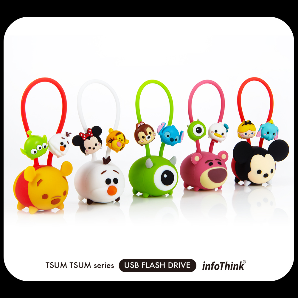 2入組)InfoThink TSUM TSUM 公仔吊飾隨身碟32GB