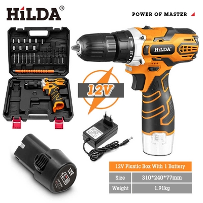 [ HILDA ] 希爾達 12V 家用配備 單電電鑽起子機 HL12-1H