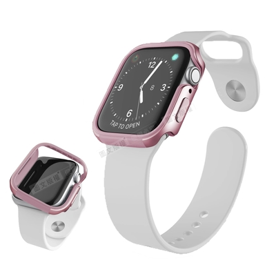 刀鋒Edge Apple Watch Series 4 44mm 鋁合金雙料保護殼 玫瑰金