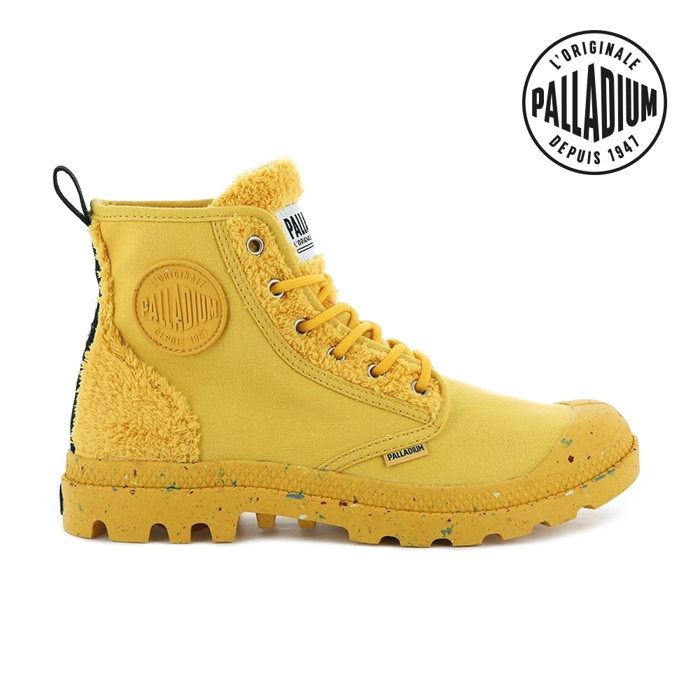 PALLADIUM PAMPA PILOU絨毛玩偶概念靴-中性-太陽黃