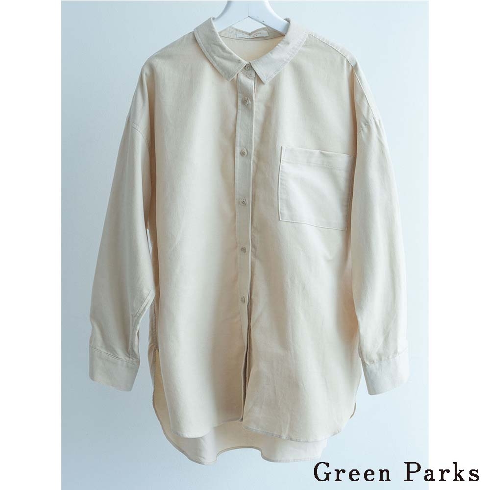 Green Parks 俐落燈芯絨基本襯衫上衣