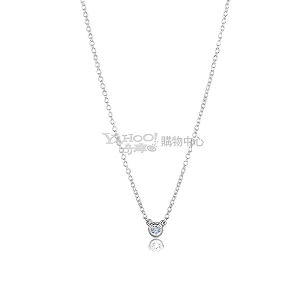 Tiffany&Co. 0.03克拉圓形鑽石925純銀項鍊| 項鍊| Yahoo奇摩購物中心