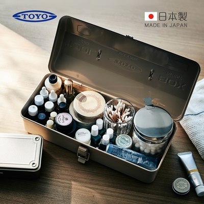 日本TOYO Y-350 日製山型提把式鋼製單層工具箱 (36公分/收納箱/手提箱)