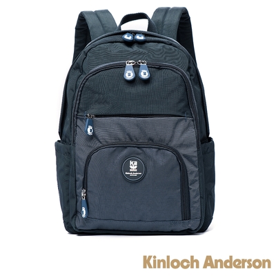【Kinloch Anderson】SMILE 圓弧拉鍊口袋後背包 深藍