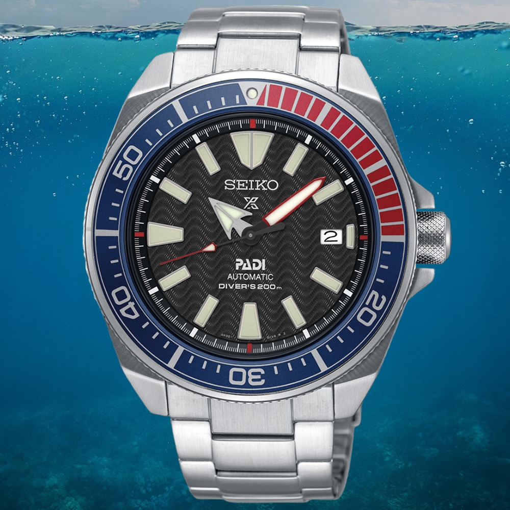 SEIKO精工 PROSPEX PADI聯名款潛水機械腕錶 母親節 禮物 (4R35-01X0D/SRPB99J1) SK044