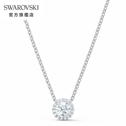 SWAROVSKI 施華洛世奇 Angelic 白金色典雅水晶項鏈