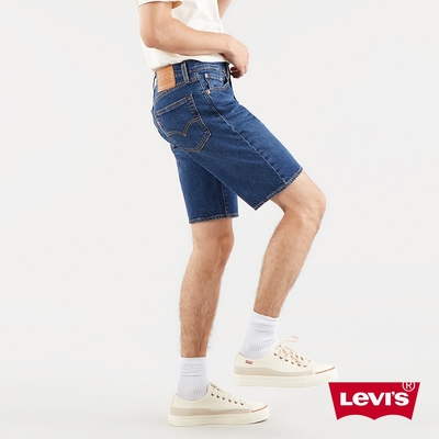 Levis 男款 上寬下窄 405牛仔短褲 / 深藍基本款