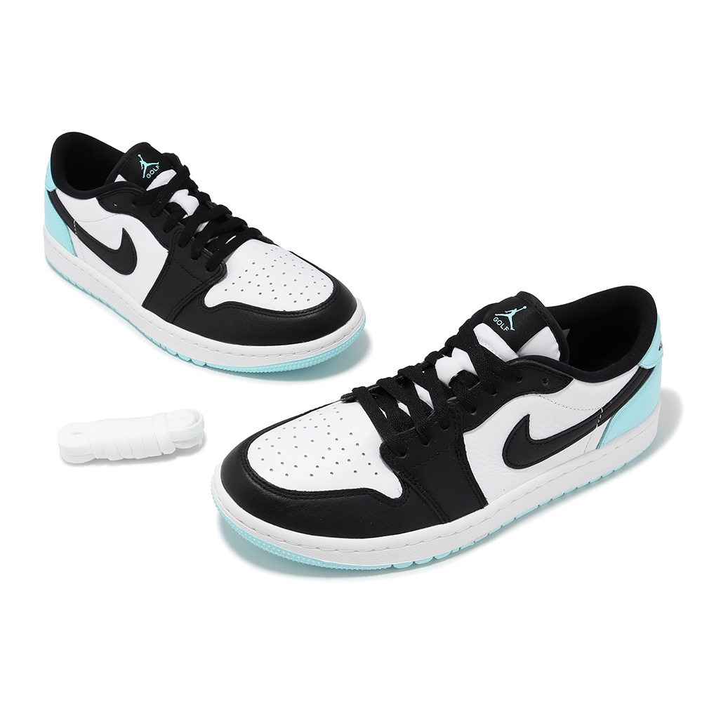 Nike 高爾夫球鞋Air Jordan 1 Low Golf 男鞋黑綠Copa 皮革AJ1 DD9315