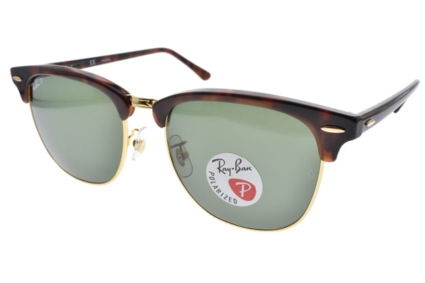 RayBan雷朋太陽眼鏡經典Clubmaster/琥珀-綠鏡片#RB3016F 99058-55mm