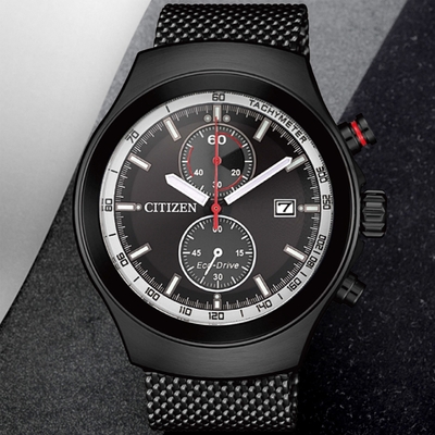 CITIZEN星辰 Chronograph系列 光動能計時腕錶 禮物推薦 畢業禮物 43.5mm/CA7015-82E