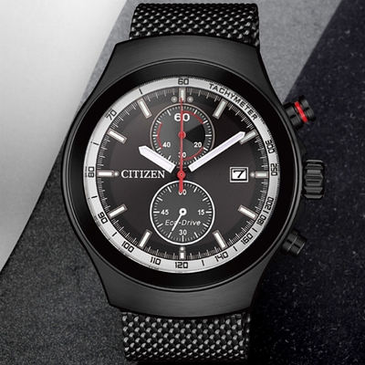 CITIZEN星辰 Chronograph系列 光動能計時腕錶 母親節 禮物 43.5mm/CA7015-82E