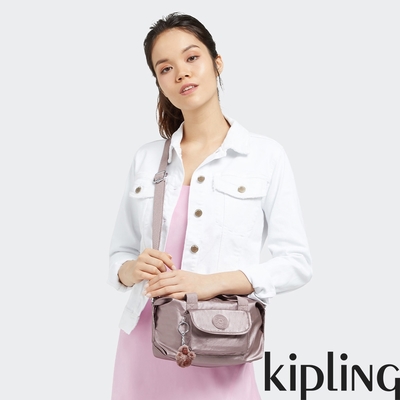 Kipling 淡雅金屬榛果色波士頓手提兩用包-BRYNNE