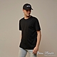 GIORDANO 男裝素色修身圓領短袖T恤 - 09 標誌黑 product thumbnail 1