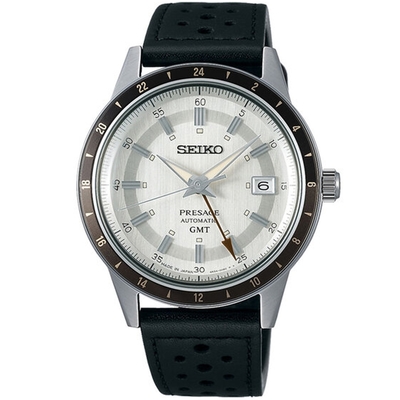 SEIKO 精工 Presage Style60 s系列時GMT機械男腕錶-男錶(SSK011J1)40.8mm