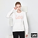 Lee 女款 燈心絨大Logo長袖圓領大學T/厚T 米白 product thumbnail 1