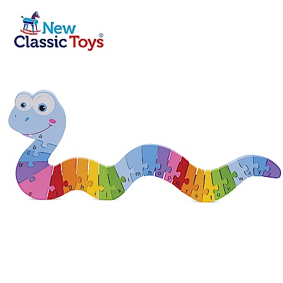【荷蘭New Classic Toys】 幼兒字母學習拼圖-蛇寶寶 - 10533