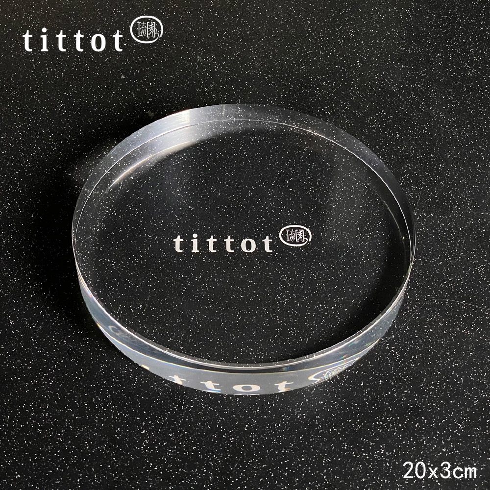 琉園tittot 壓克力底座_20x3cm中圓 3件組