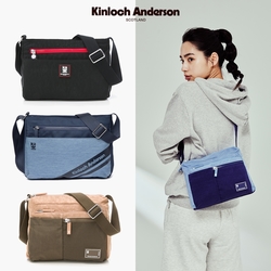 【Kinloch Anderson】多格層拉鍊方型斜背包(多款任選)