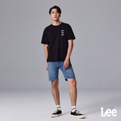 Lee 男款 901 休閒牛仔短褲 中藍洗水