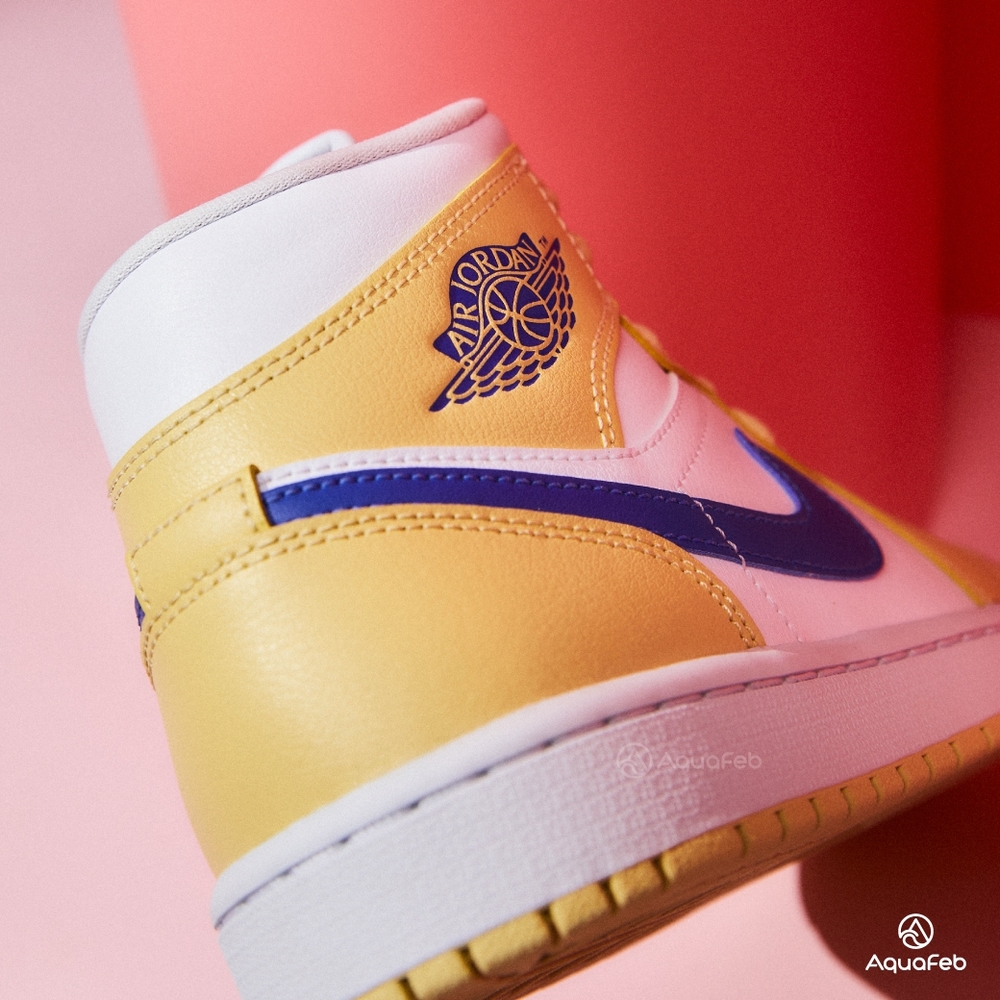 Nike Jordan 1 Mid Lemon Wash 女鞋鵝黃色穿搭喬丹休閒鞋BQ6472-701