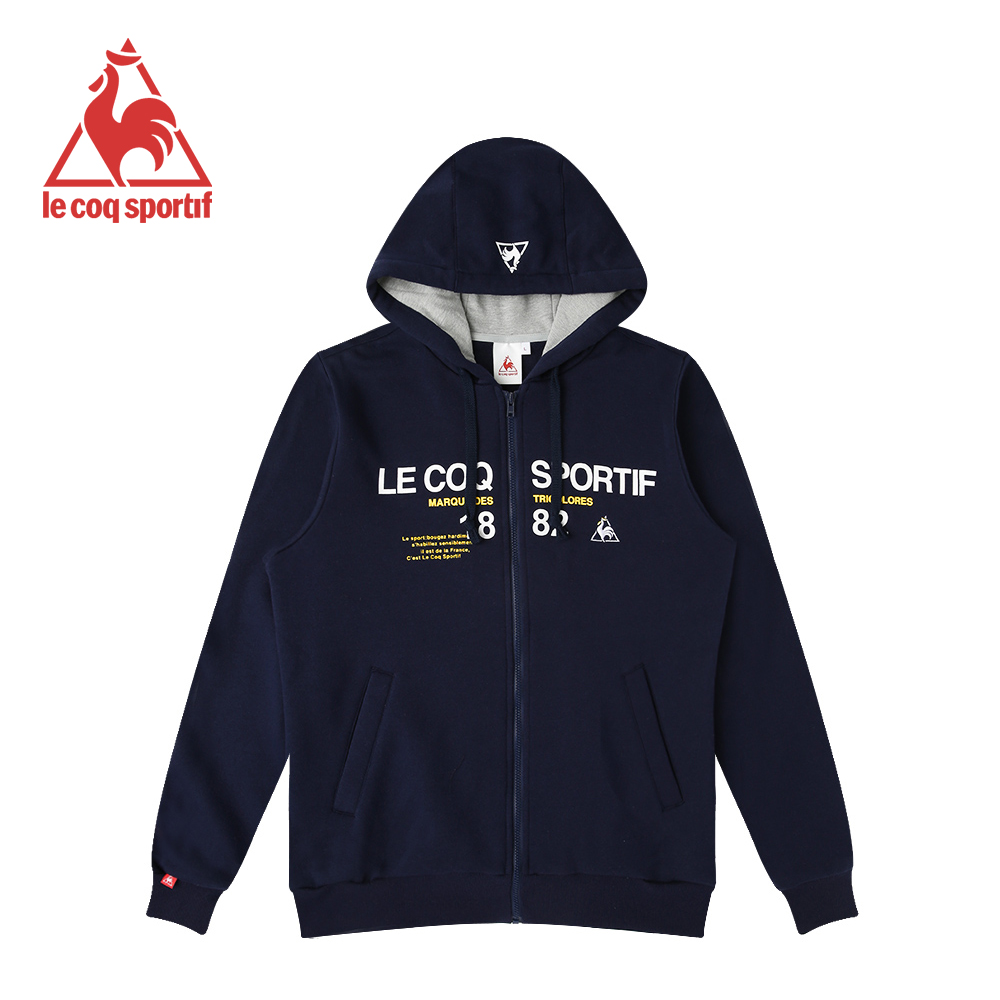 le coq sportif 法國公雞牌刷毛連帽外套 女-丈青