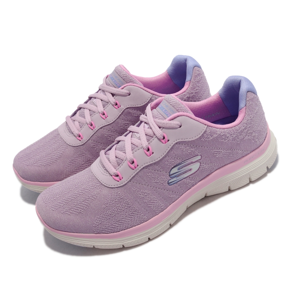 Skechers 慢跑鞋 Flex Appeal 4 女鞋 輕量 避震 緩衝 耐磨 郊遊 健走 粉紫 白 149570-LAV