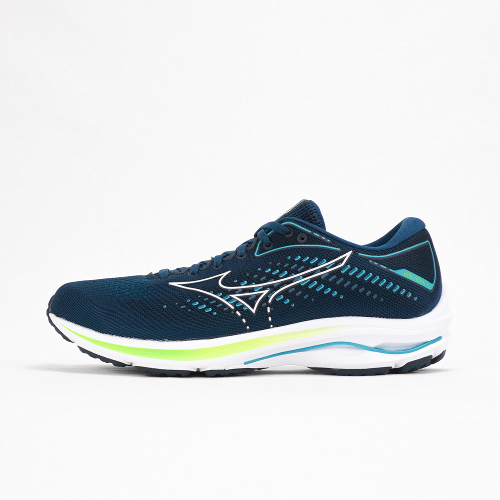 Mizuno Wave Rider 25 [J1GC210302] 男 慢跑鞋 運動 路跑 避震 穩定 美津濃 深綠