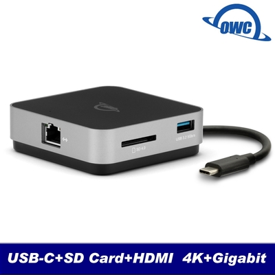 OWC USB-C TRAVEL DOCK E集線器/USB-C SD 乙太網路 HDMI