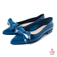 Petite Jolie--可愛領結尖頭果凍娃娃鞋-湛藍 product thumbnail 1