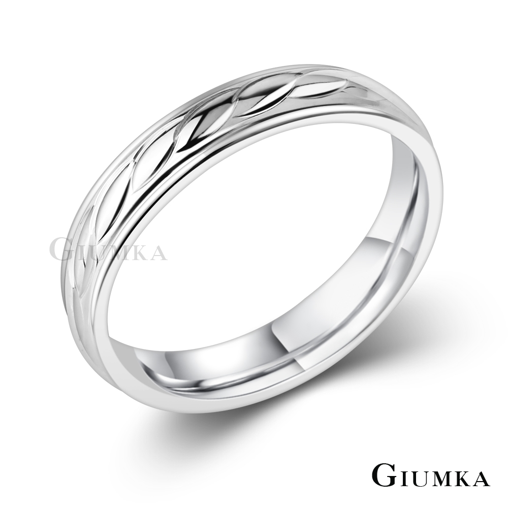 GIUMKA白鋼戒指尾戒 擁抱 MR08055