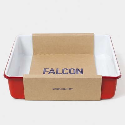 英國Falcon 獵鷹琺瑯 琺瑯2合1烤盤 紅白