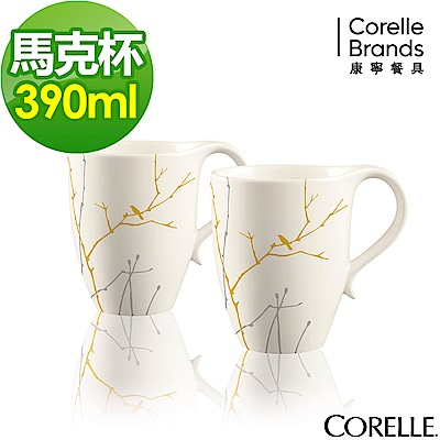 CORELLE康寧 冬日詩篇象牙杯兩入組(390)