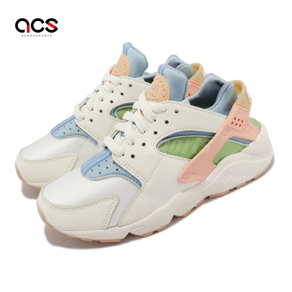 Nike 武士鞋Wmns Air Huarache SE 女鞋白橘藍Sun Club 休閒鞋DQ0117