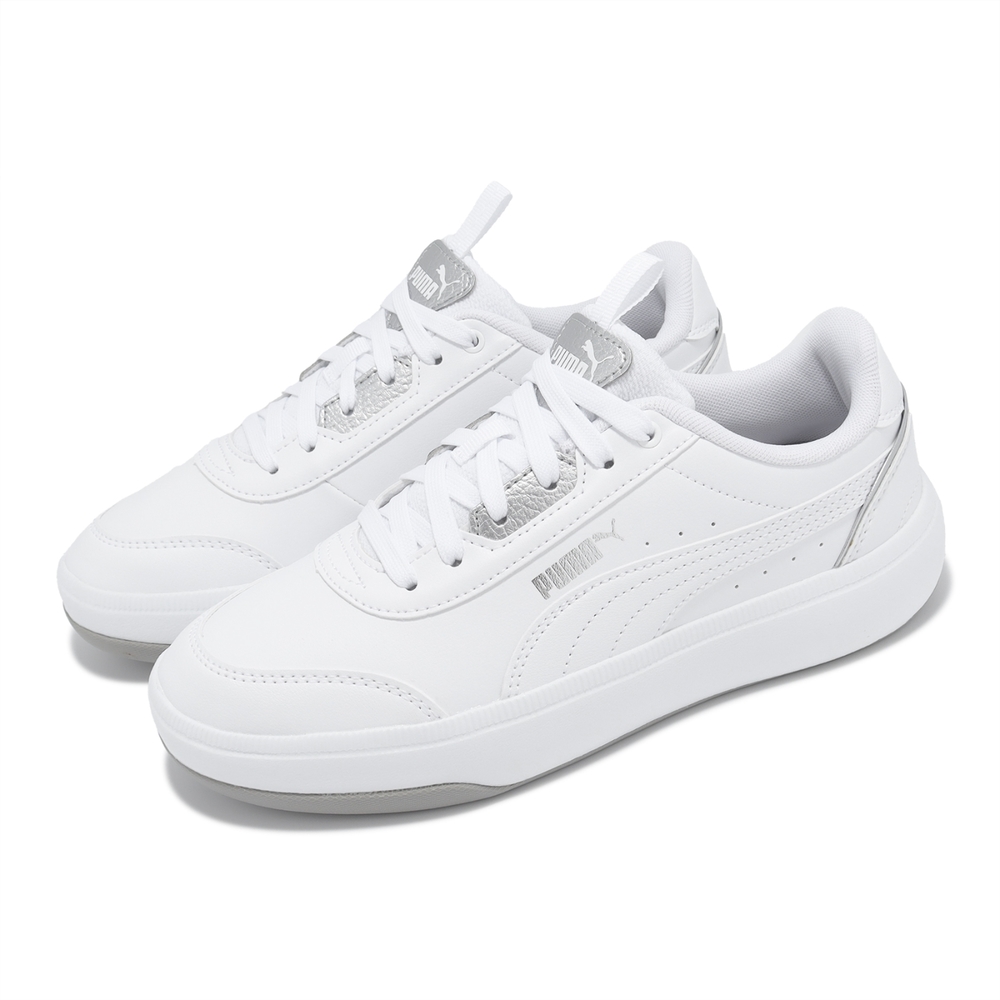 Puma 休閒鞋 Tori Pop-Up Metallics 女鞋 白 銀 微厚底 增高 運動鞋 小白鞋 39249002