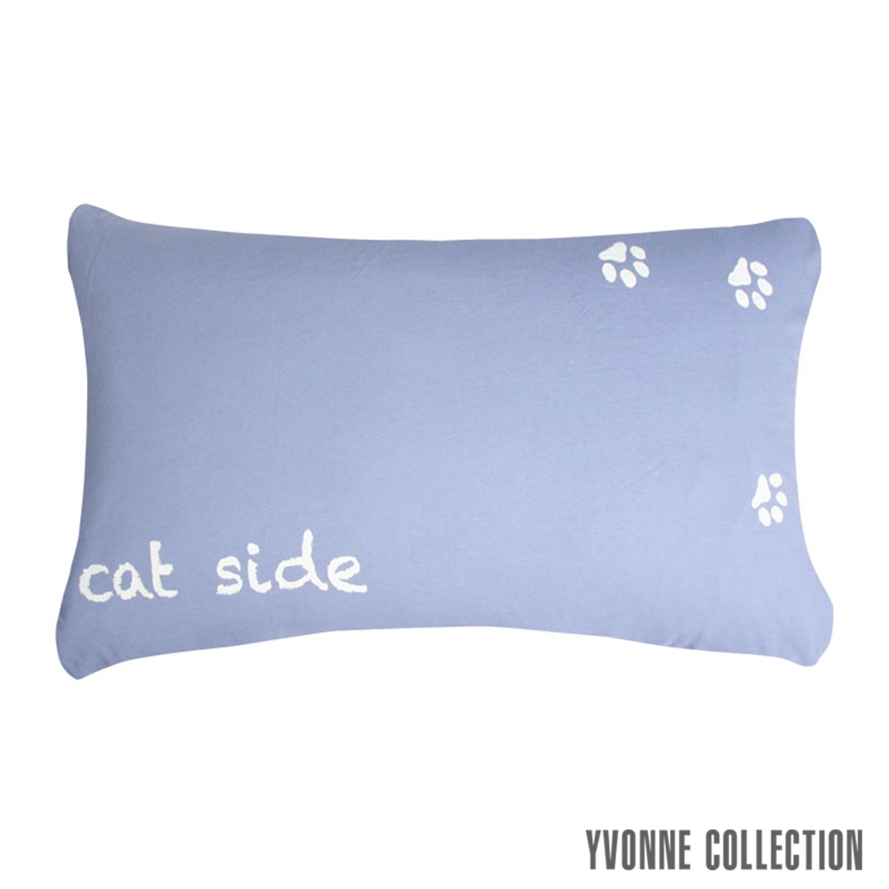 YVONNE COLLECTION 貓咪枕套 cat side- 藍紫